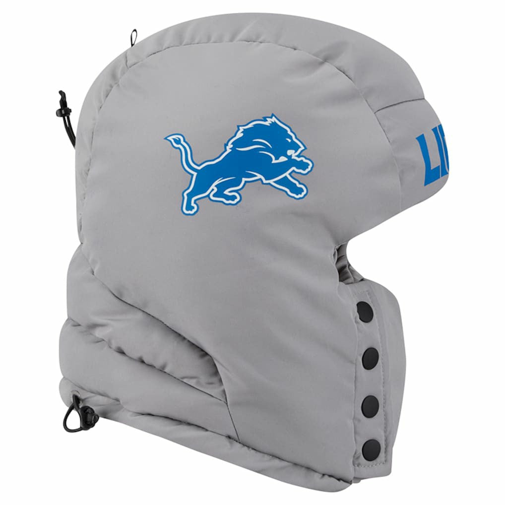 Detroit Lions New Era Puffer Balaclava - Gray for sale