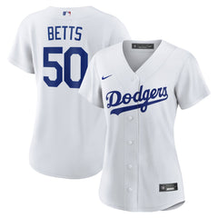 Mookie Betts Los Angeles Dodgers Women's Home Replica Jersey - White | Nike