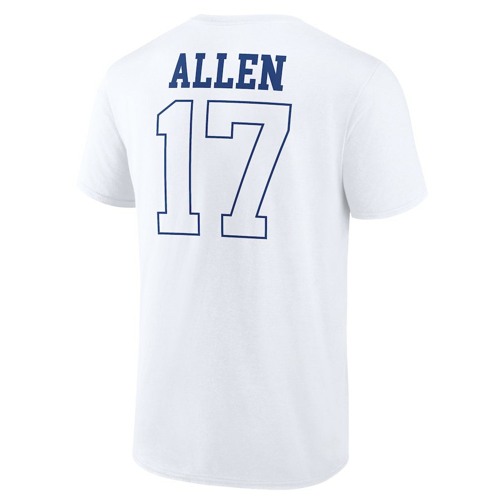 Josh Allen Buffalo Bills Tonal Name & Number T-Shirt - White sale