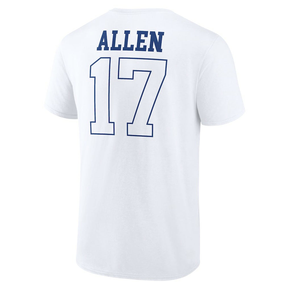 Josh Allen Buffalo Bills Tonal Name & Number T-Shirt - White sale