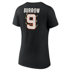 Joe Burrow Cincinnati Bengals Women's Floral Name & Number V-Neck T-Shirt - Black outlet