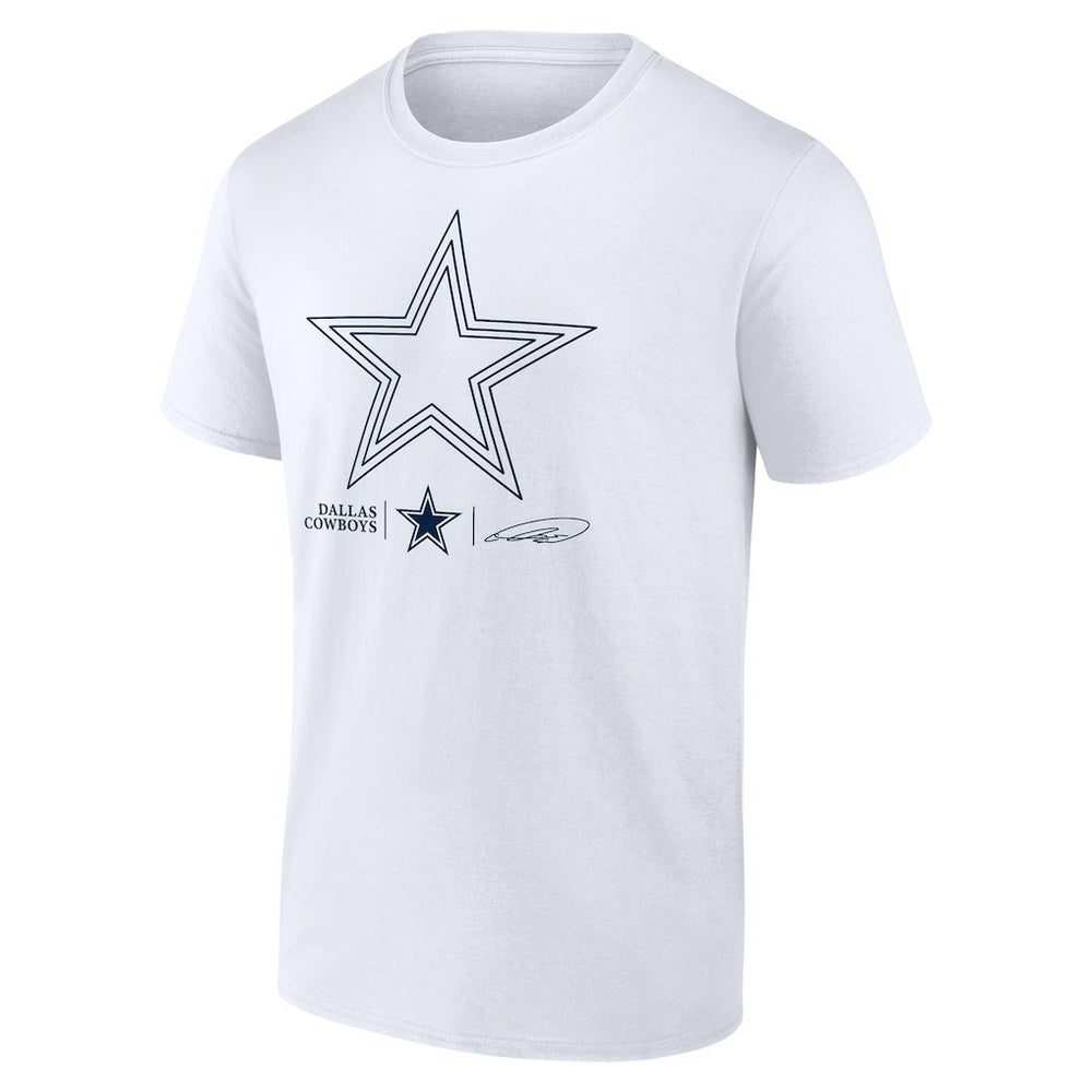 CeeDee Lamb Dallas Cowboys Tonal Name & Number T-Shirt - White on sale