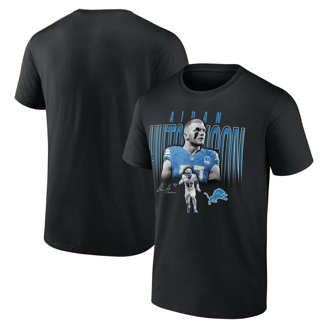 Aidan Hutchinson Detroit Lions Humble Shadow Player T-Shirt - Black discount