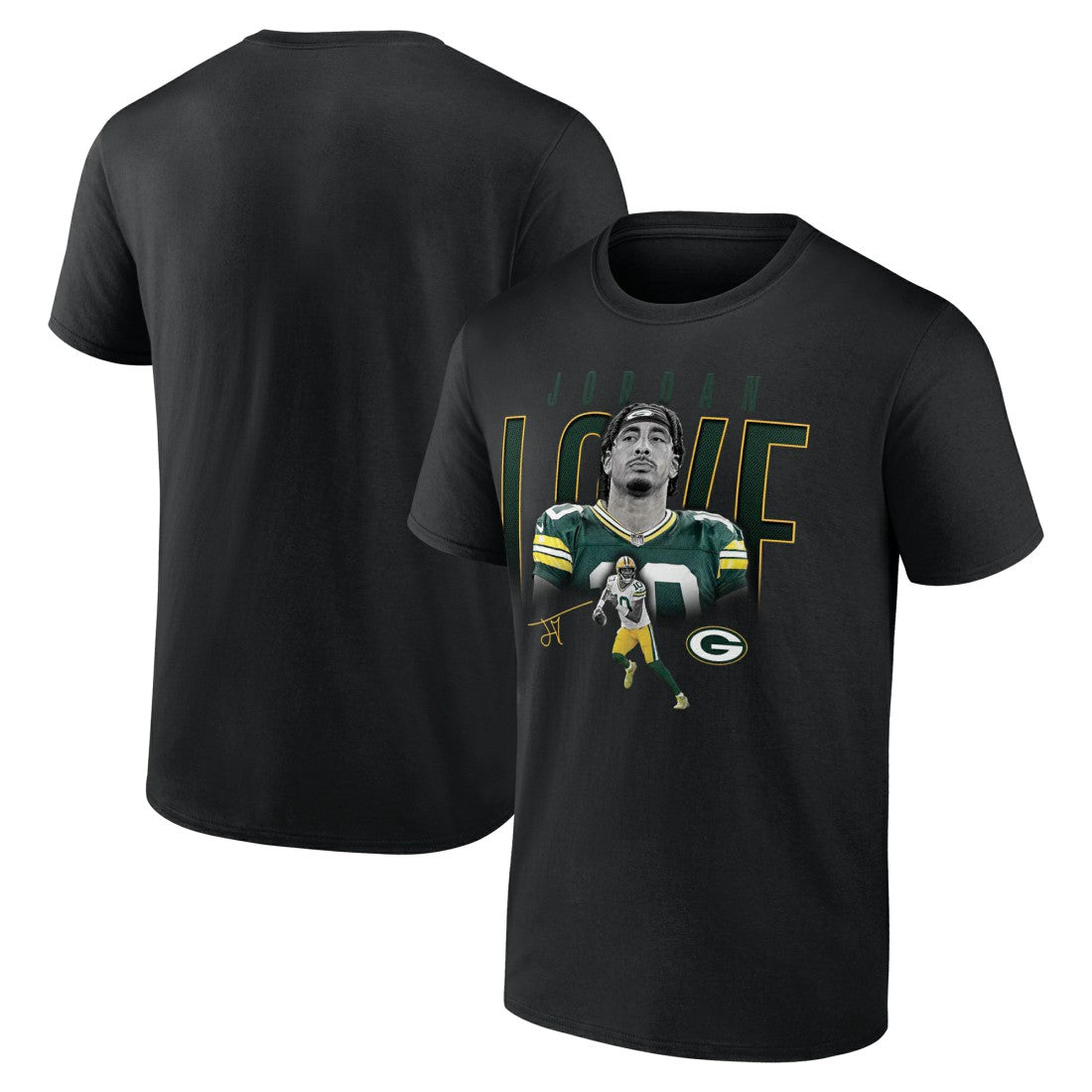 Jordan Love Green Bay Packers Humble Shadow Player T-Shirt - Black on sale