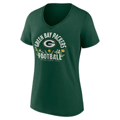 Jordan Love Green Bay Packers Women's Floral Name & Number V-Neck T-Shirt - Green sale