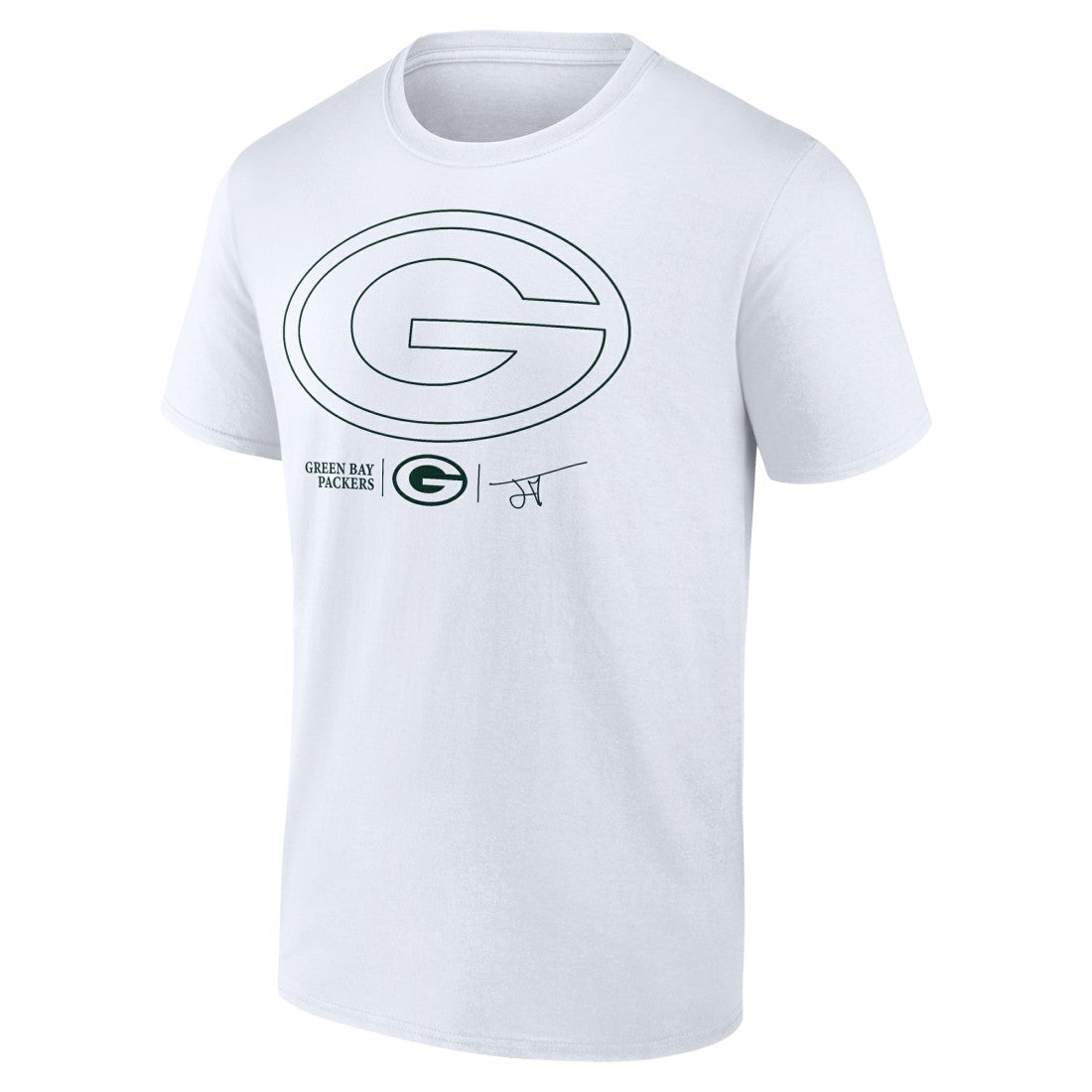 Jordan Love Green Bay Packers Tonal Name & Number T-Shirt - White cheap