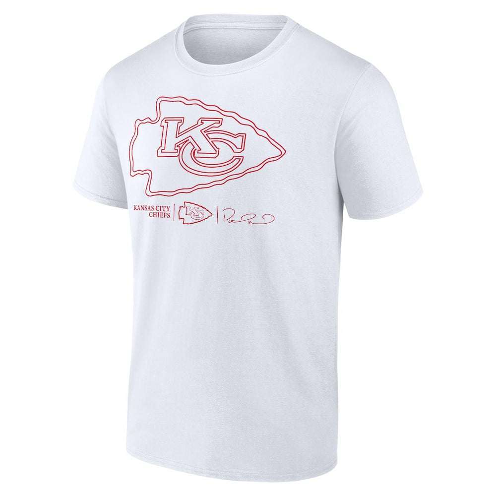Patrick Mahomes Kansas City Chiefs Tonal Name & Number T-Shirt - White on sale