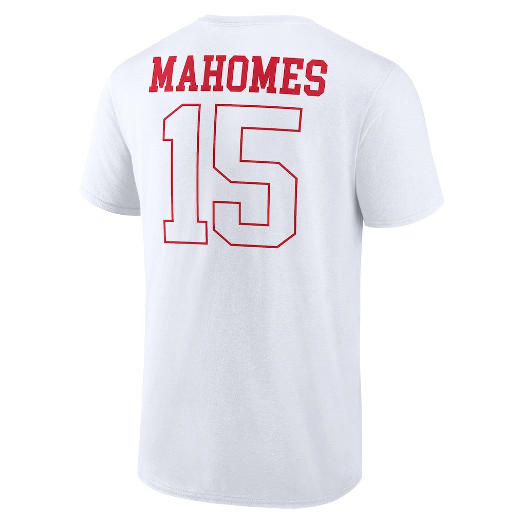 Patrick Mahomes Kansas City Chiefs Tonal Name & Number T-Shirt - White on sale