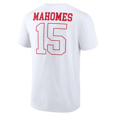 Patrick Mahomes Kansas City Chiefs Tonal Name & Number T-Shirt - White on sale