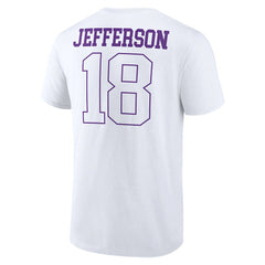 Justin Jefferson Minnesota Vikings Tonal Name & Number T-Shirt - White on sale