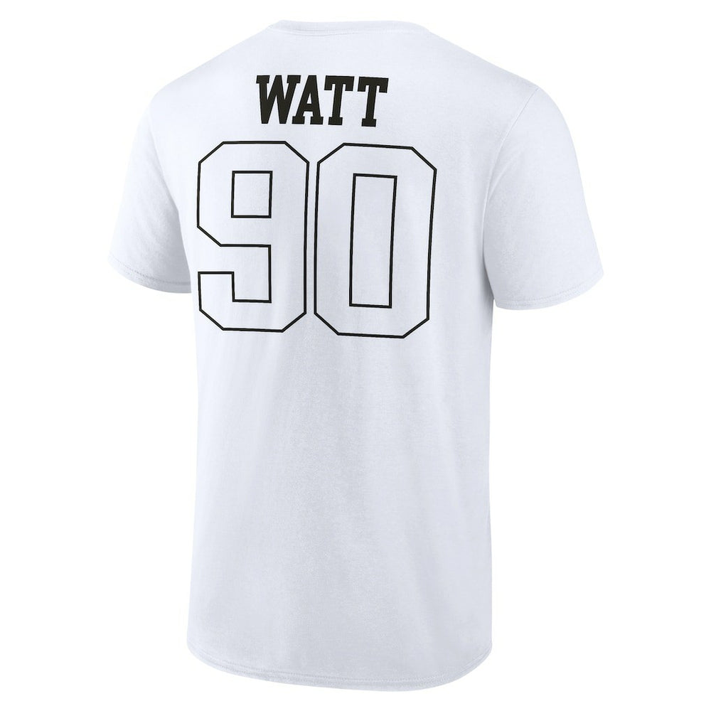 T.J. Watt Pittsburgh Steelers Tonal Name & Number T-Shirt - White sale