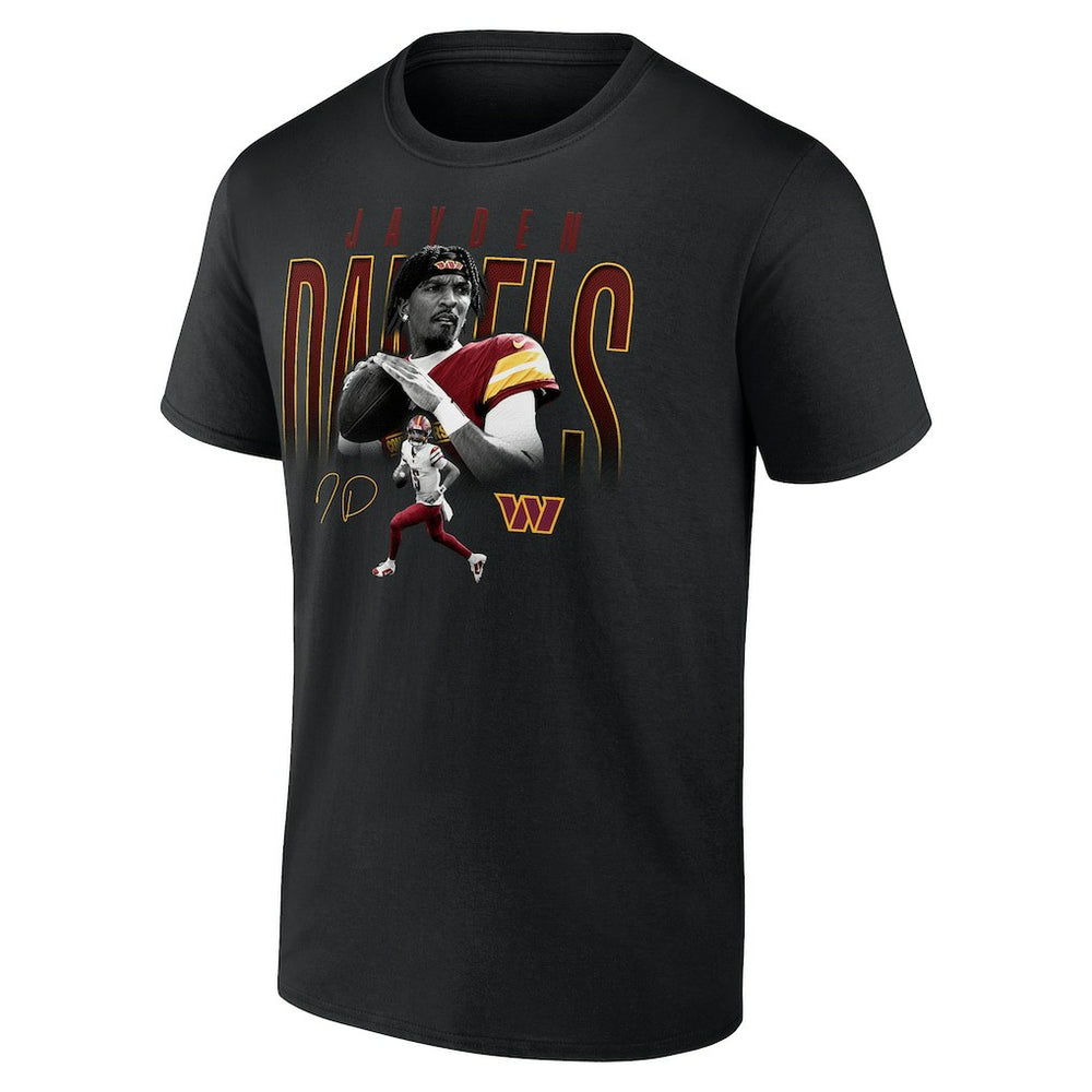 Jayden Daniels Washington Commanders Humble Shadow Player T-Shirt - Black online