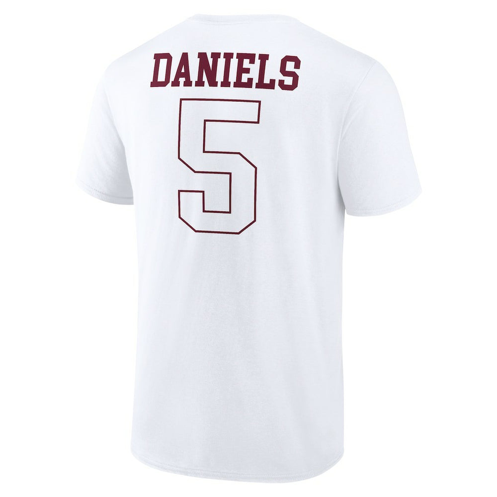 Jayden Daniels Washington Commanders Tonal Name & Number T-Shirt - White online