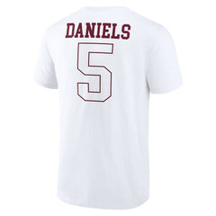 Jayden Daniels Washington Commanders Tonal Name & Number T-Shirt - White online