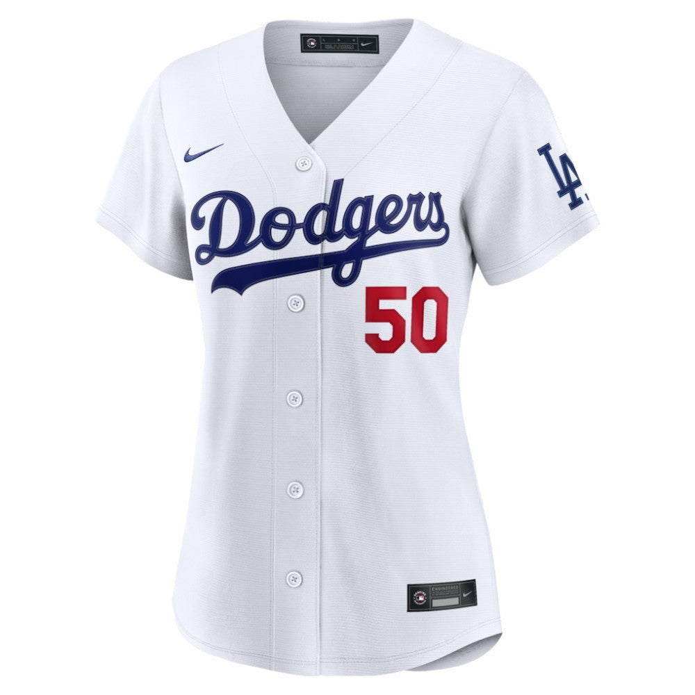 Mookie Betts Los Angeles Dodgers Women's Home Stadium Jersey - White | Nike