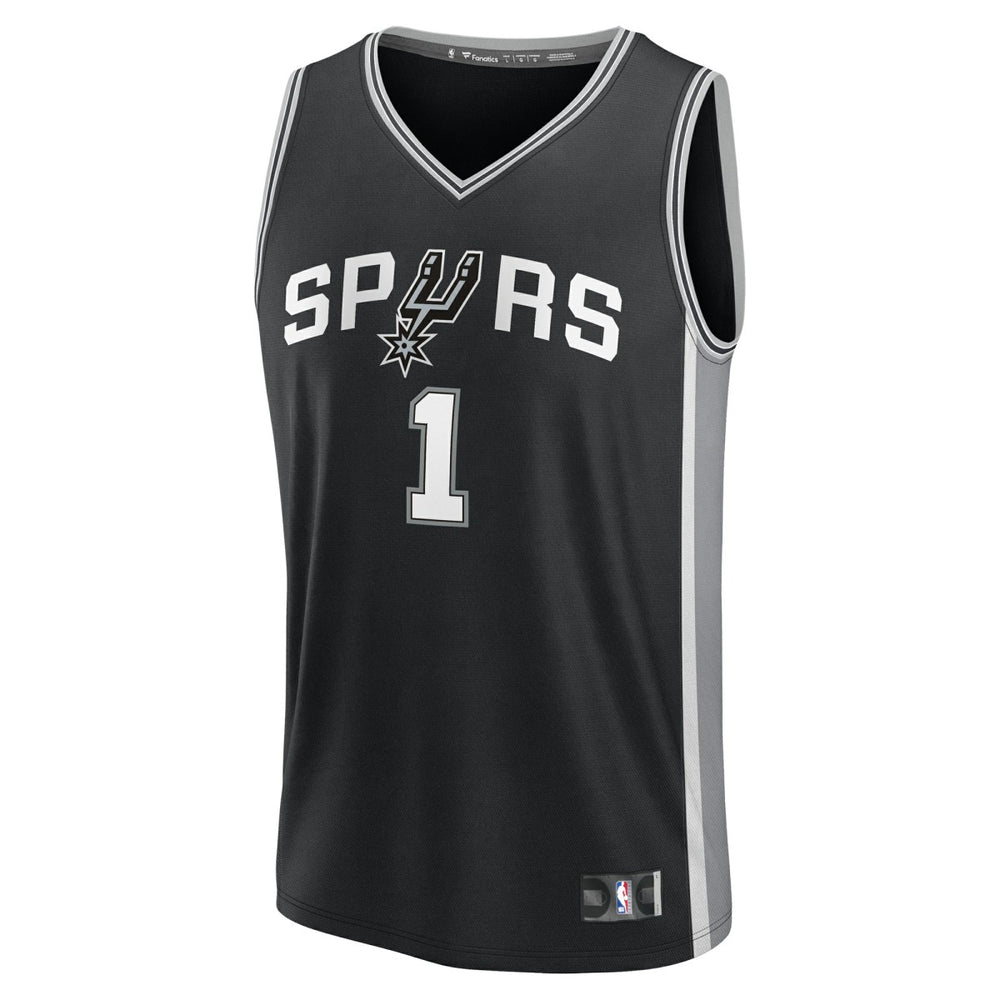 Victor Wembanyama San Antonio Spurs Youth Fast Break Replica Player Jersey - Icon Edition - Black | Fanatics sale