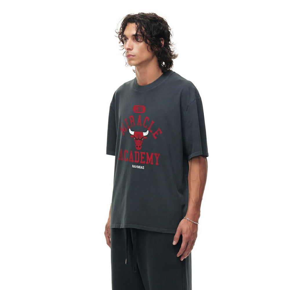 Chicago Bulls Unisex Miracle Academy x NBA Collection Vintage Boxy T-shirt sale - Heather Black shop