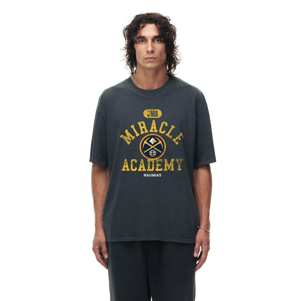 Denver Nuggets Unisex Miracle Academy x NBA Collection Vintage Boxy T-shirt sale - Heather Black sale