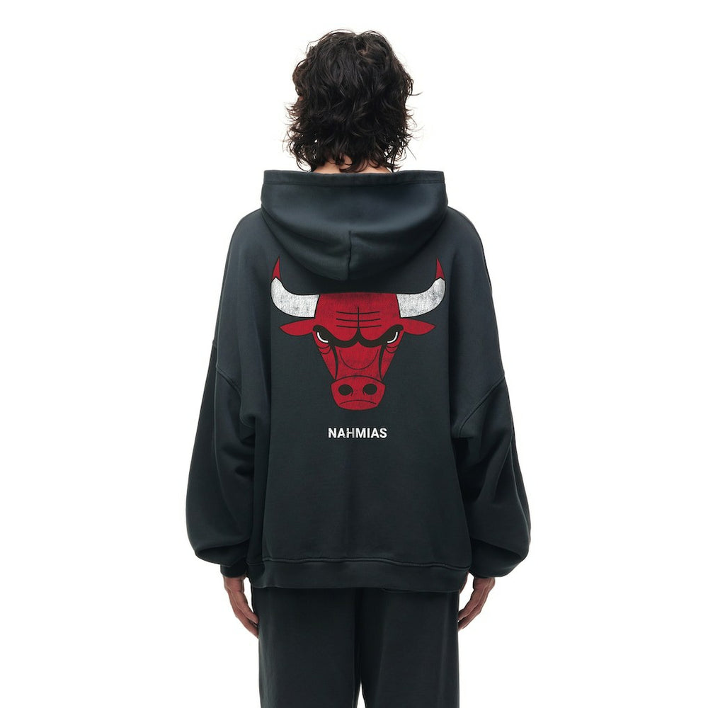 Chicago Bulls Unisex Miracle Academy x NBA Collection Vintage Sunfade Hoodie - Heather Black for sale