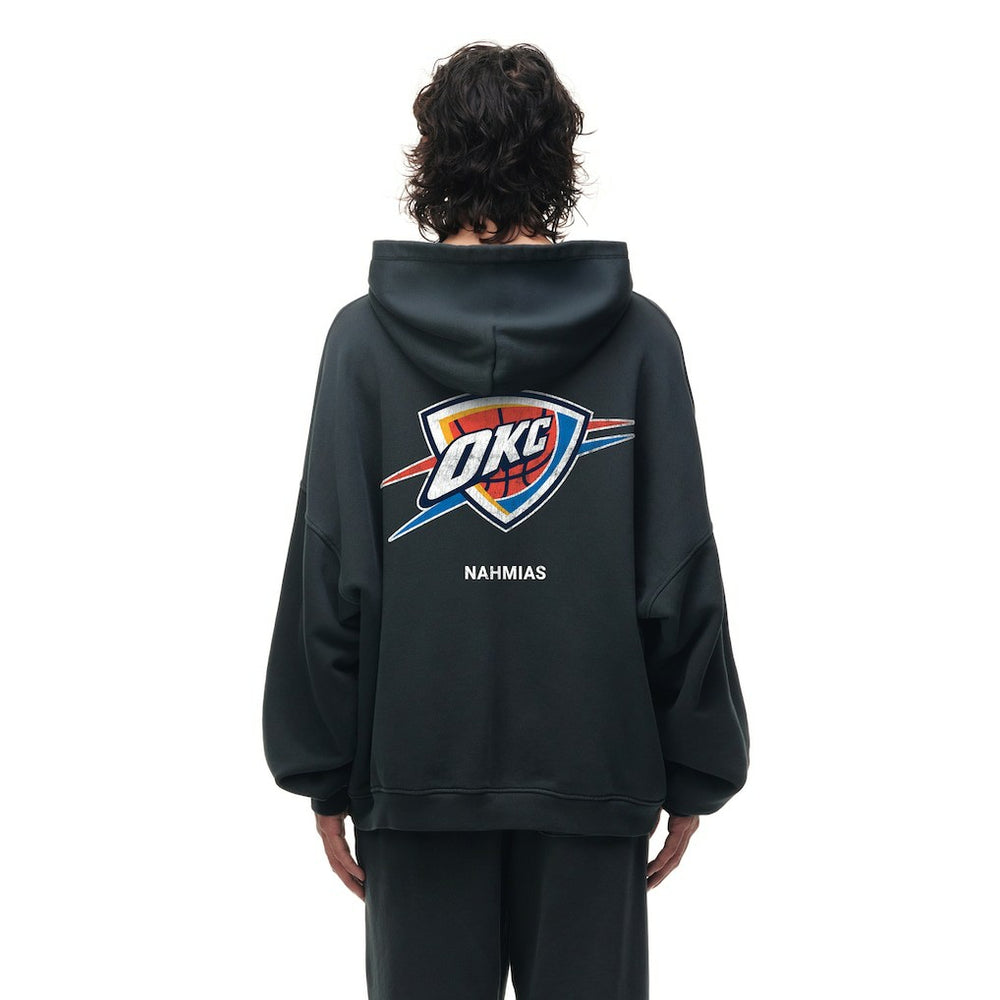 Oklahoma City Thunder Unisex Miracle Academy x NBA Collection Vintage Sunfade Hoodie - Heather Black online