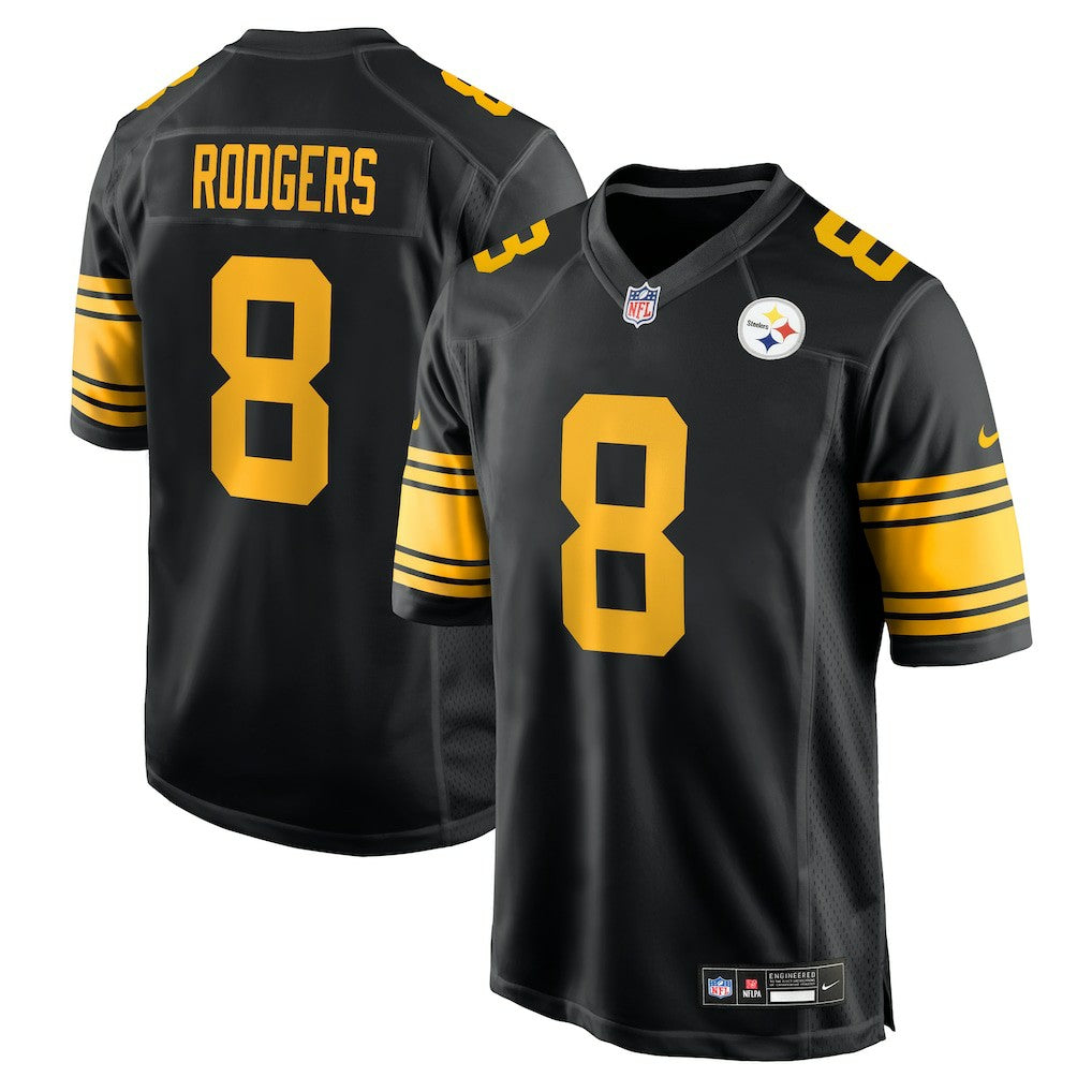 Aaron Rodgers Pittsburgh Steelers Alternate Game Jersey - Black | Nike cheap