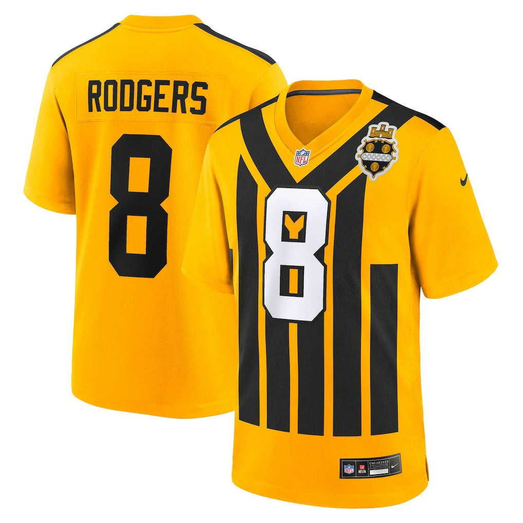 Aaron Rodgers Pittsburgh Steelers Alternate 1933 Throwback Game Jersey - Gold | Nike online