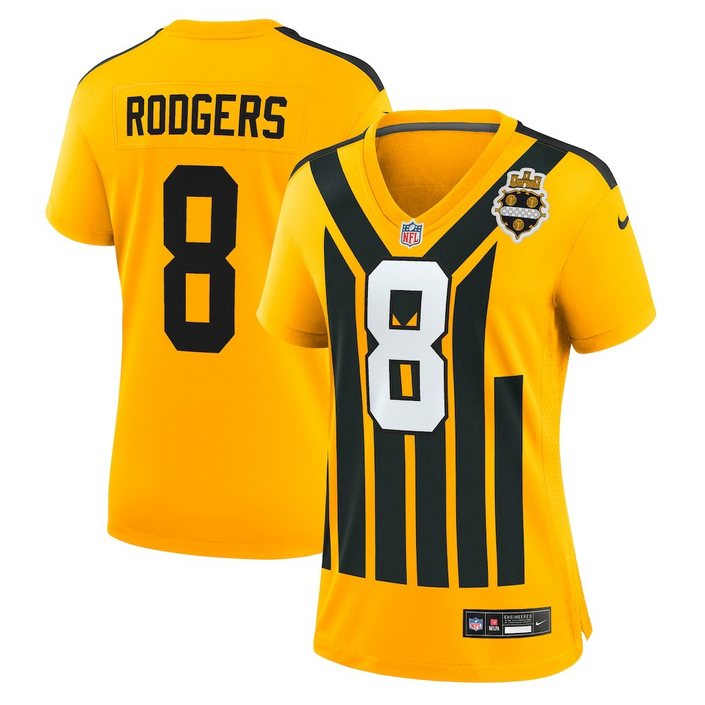 Aaron Rodgers Pittsburgh Steelers Women's Alternate 1933 Throwback Game Jersey - Gold | Nike online