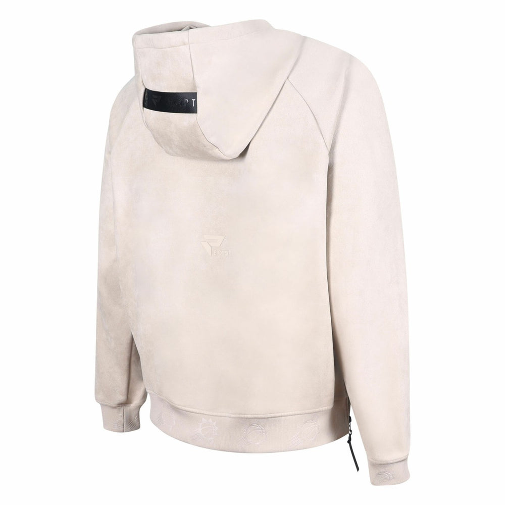 Phoenix Suns Protege Eco-Friendly Functional Suede Fashion Tonal Hoodie - Cream for sale