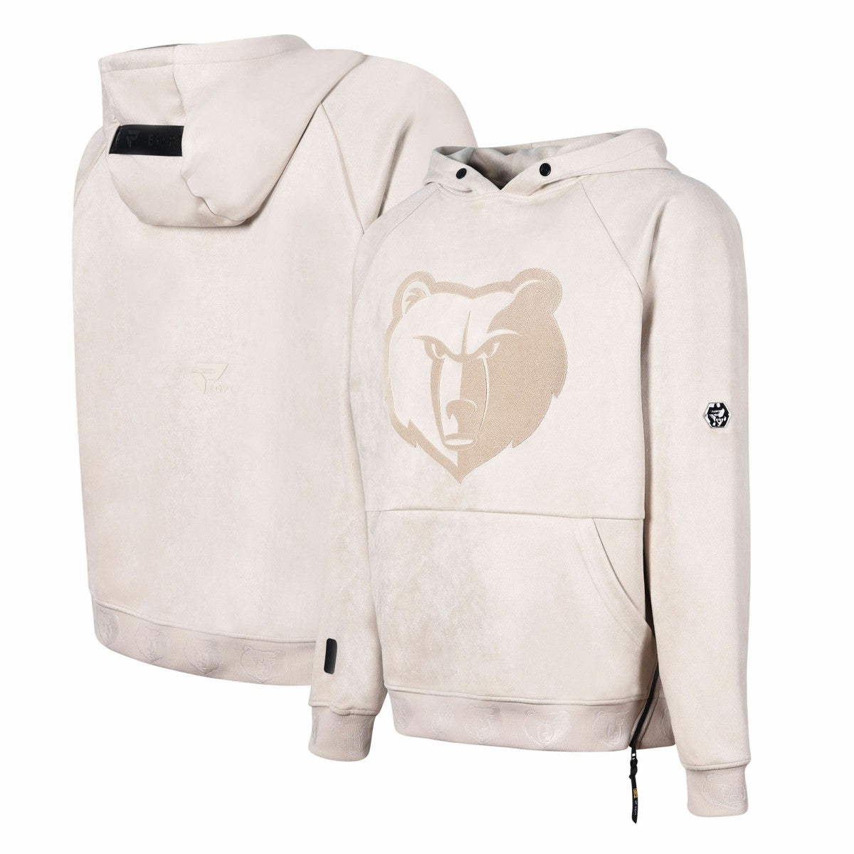 Memphis Grizzlies Protege Eco-Friendly Functional Suede Fashion Tonal Hoodie - Cream outlet