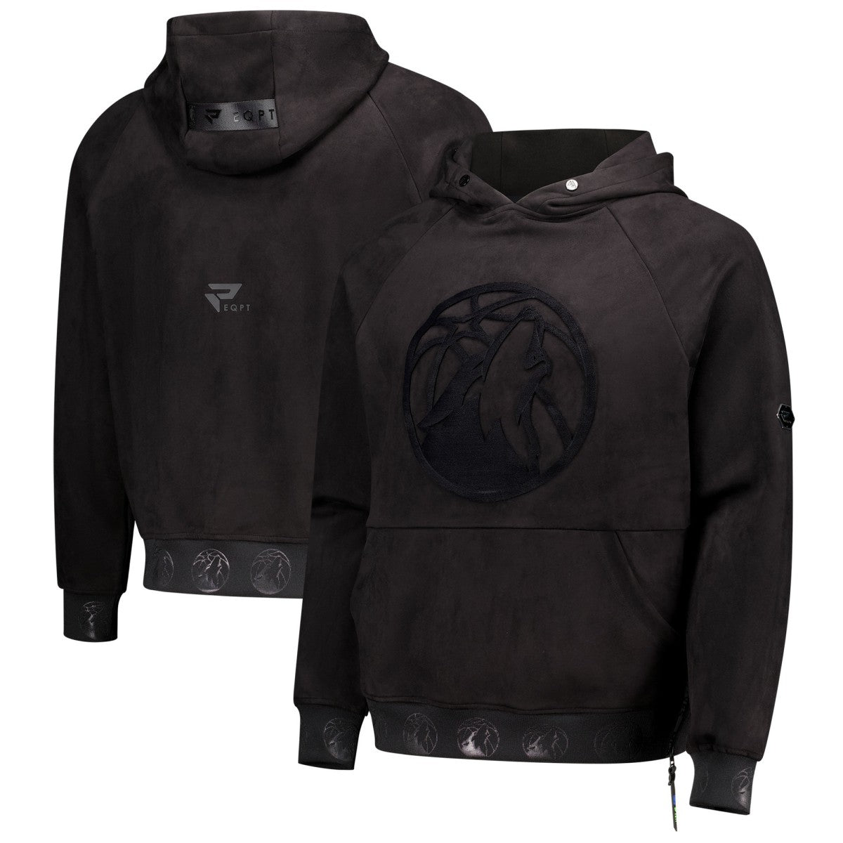 Minnesota Timberwolves Protege Eco-Friendly Functional Suede Fashion Tonal Hoodie - Black online