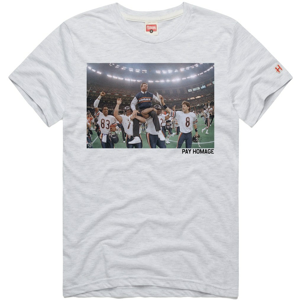 Mike Ditka Chicago Bears Homage Unisex Pay Homage Tri-Blend T-Shirt - Ash discount