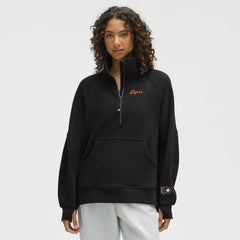 Philadelphia Flyers lululemon Women's Long Scuba Oversized Half-Zip Funnel Neck Black