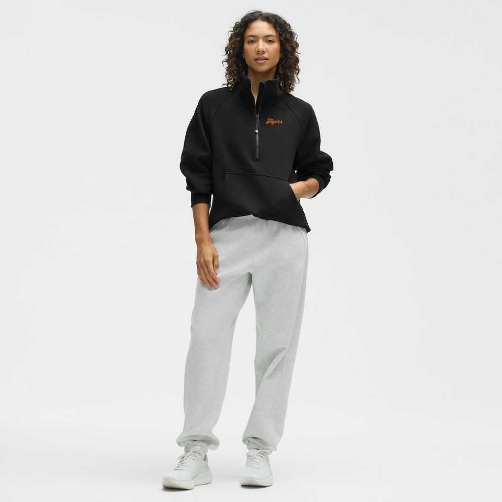 Philadelphia Flyers lululemon Women's Long Scuba Oversized Half-Zip Funnel Neck Black