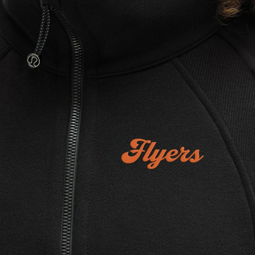Philadelphia Flyers lululemon Women's Long Scuba Oversized Half-Zip Funnel Neck Black