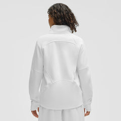 Minnesota Wild lululemon Women's Long Scuba Oversized Half-Zip Funnel Neck White