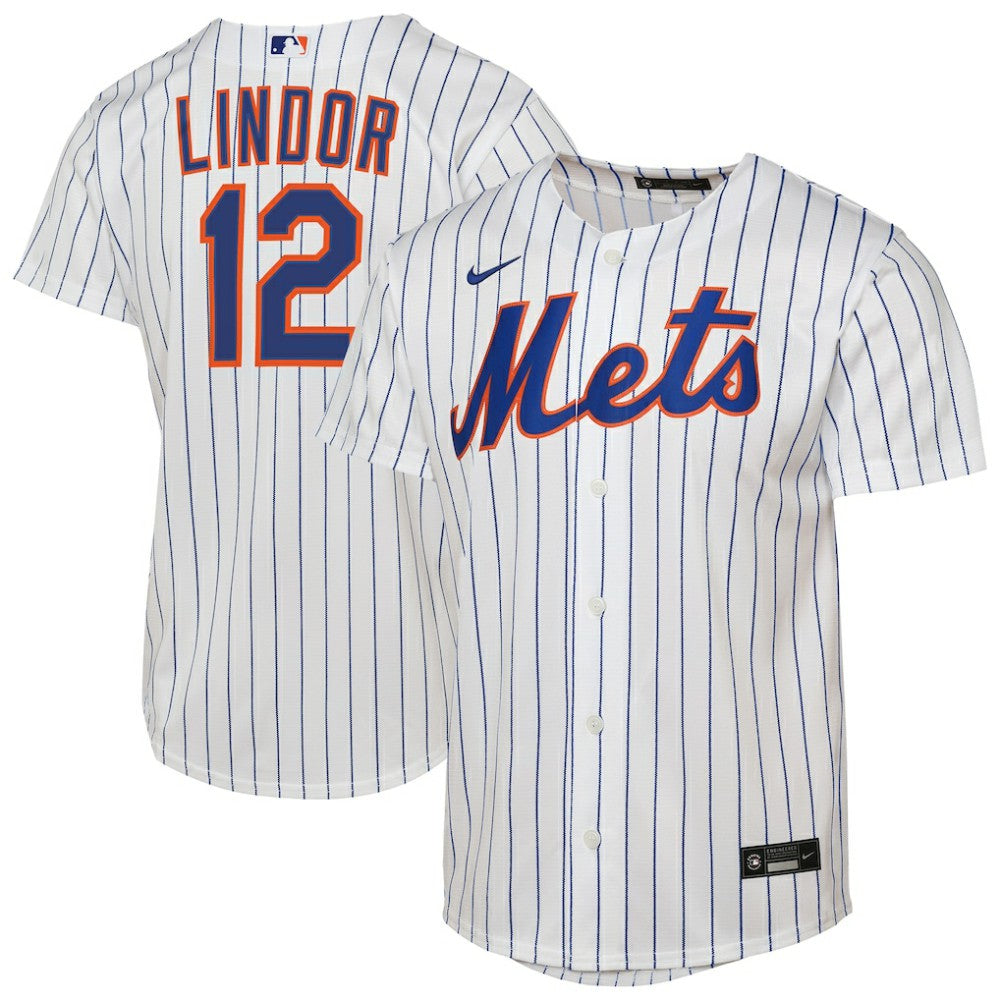 Francisco Lindor New York Mets Youth Home Replica Player Jersey - White | Nike