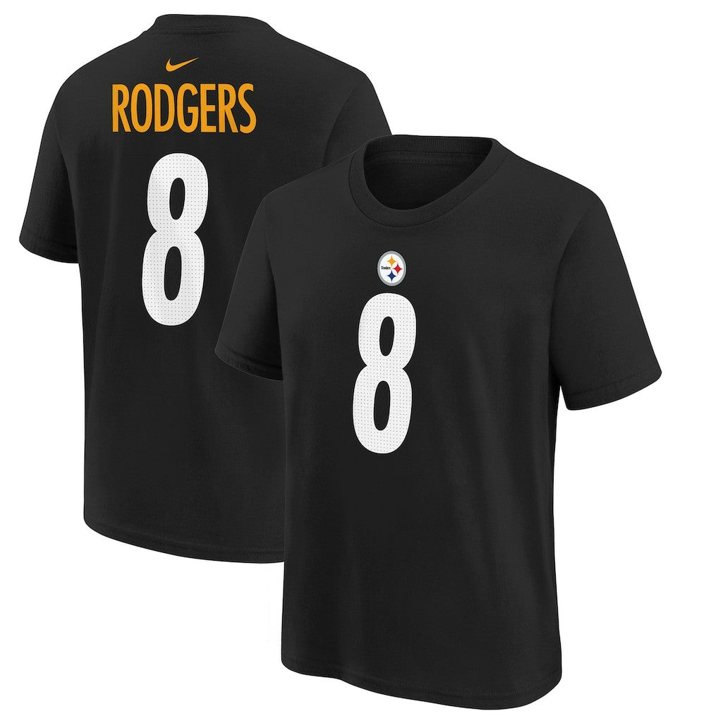 Aaron Rodgers Pittsburgh Steelers Youth Player Name & Number T-Shirt - Black outlet