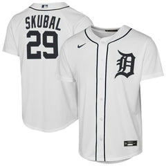Tarik Skubal Detroit Tigers Youth Home Replica Player Jersey - White | Nike