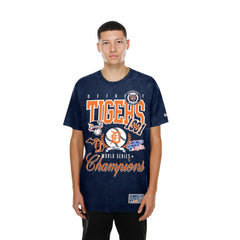 Detroit Tigers Mineral Wash T-Shirt - Navy | New Era