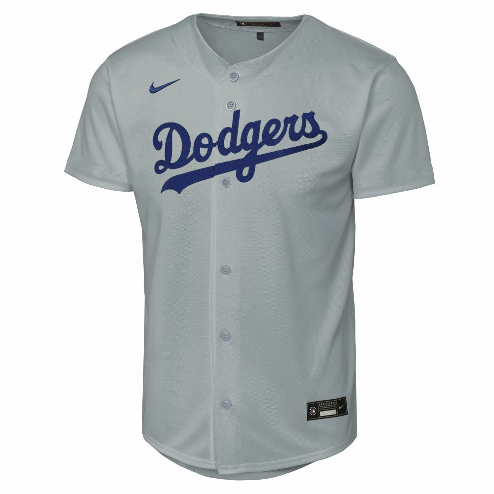Los Angeles Dodgers Youth Alternate Replica Jersey - Gray | Nike