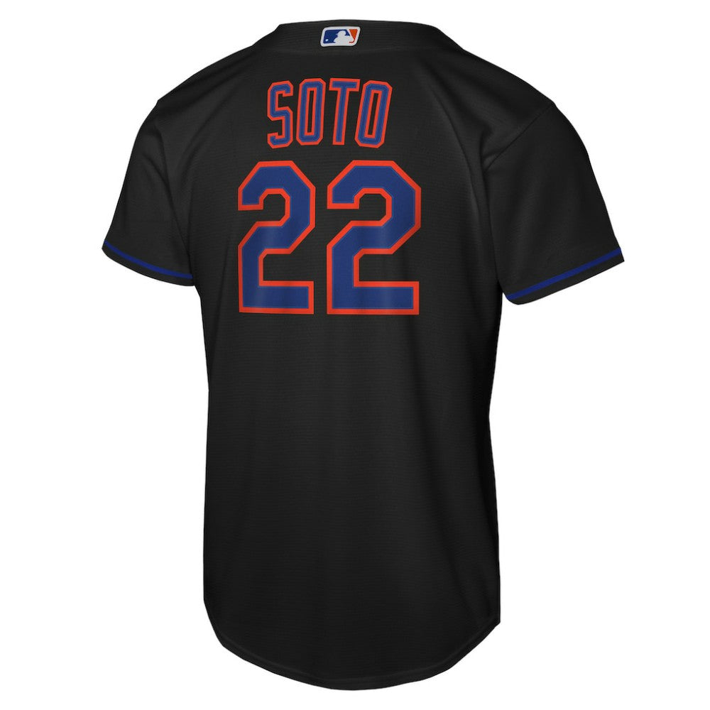 Juan Soto New York Mets Youth Alternate Replica Jersey - Black | Nike