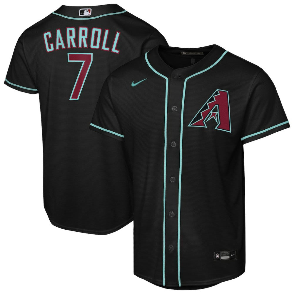 Corbin Carroll Arizona Diamondbacks Youth Alternate Replica Jersey - Black | Nike