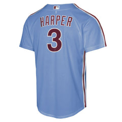 Bryce Harper Philadelphia Phillies Youth Alternate Replica Jersey - Light Blue | Nike