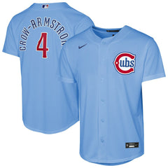 Pete Crow-Armstrong Chicago Cubs Youth Alternate 2 Replica Jersey - Light Blue | Nike