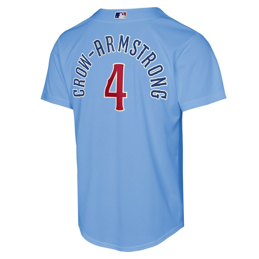 Pete Crow-Armstrong Chicago Cubs Youth Alternate 2 Replica Jersey - Light Blue | Nike