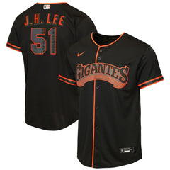 Jung Hoo Lee San Francisco Giants Youth Alternate 2 Replica Jersey - Black | Nike