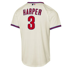 Bryce Harper Philadelphia Phillies Youth Alternate 2 Replica Jersey - Cream | Nike