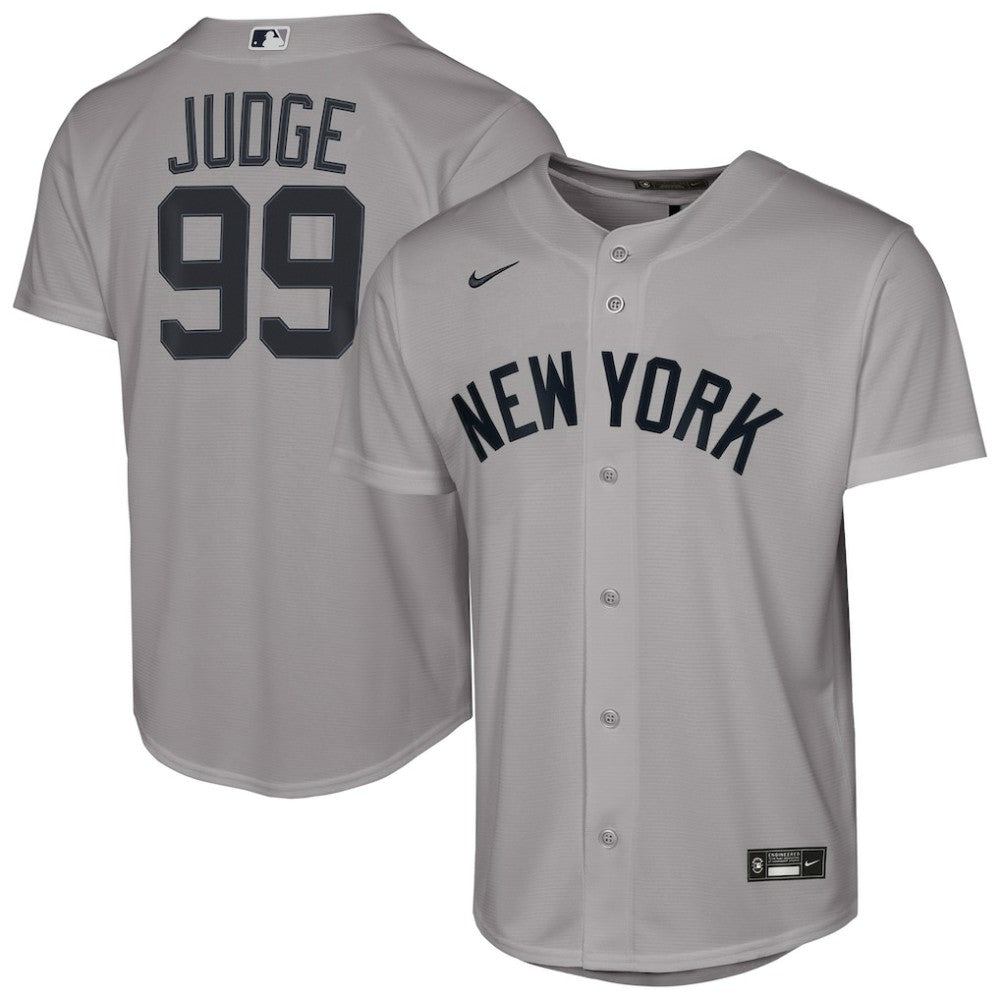Aaron Judge New York Yankees Youth Road Replica Jersey - Gray | Nike