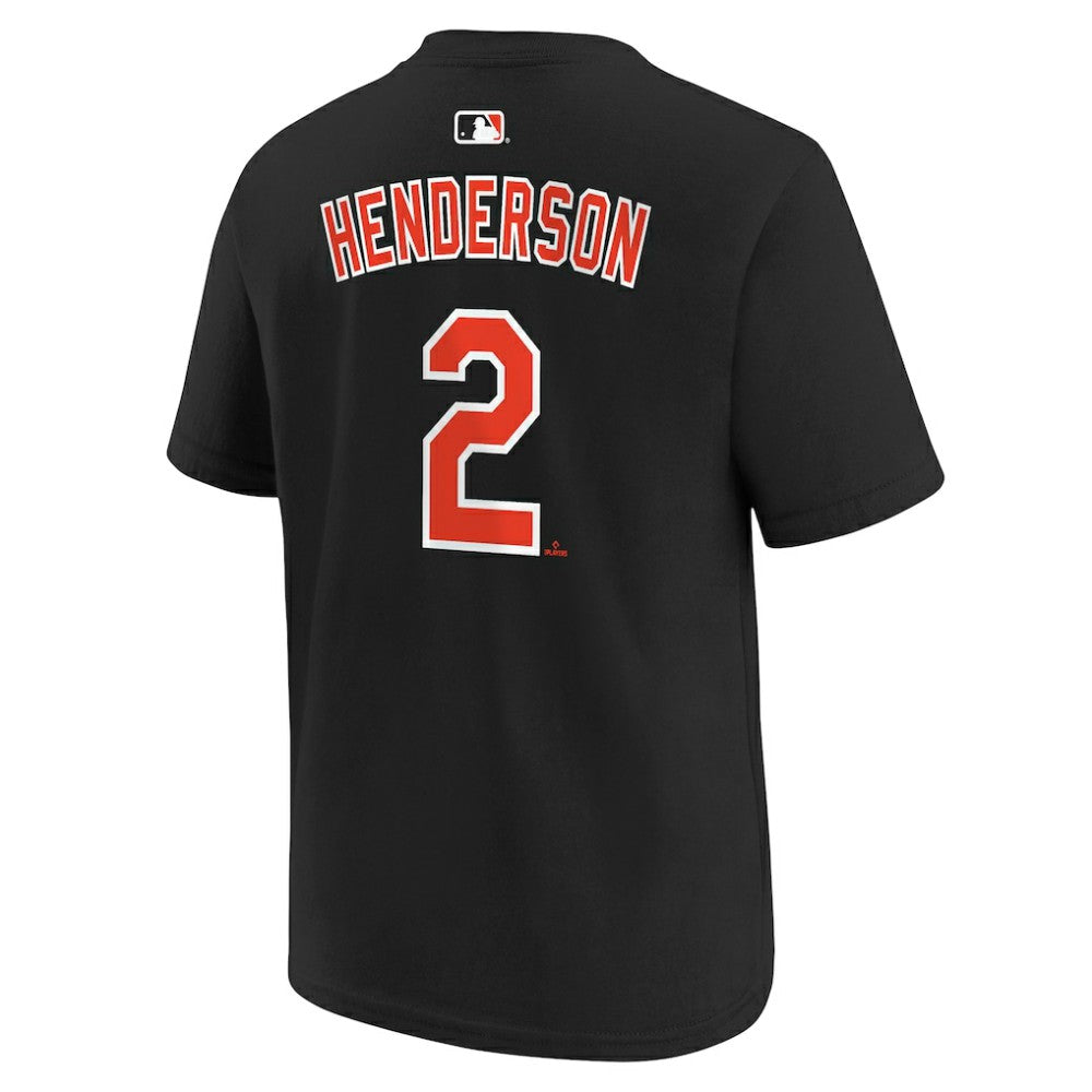 Gunnar Henderson Baltimore Orioles Youth Name & Number T-Shirt - Black | Nike