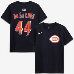 Elly De La Cruz Cincinnati Reds Youth Name & Number T-Shirt - Black | Nike